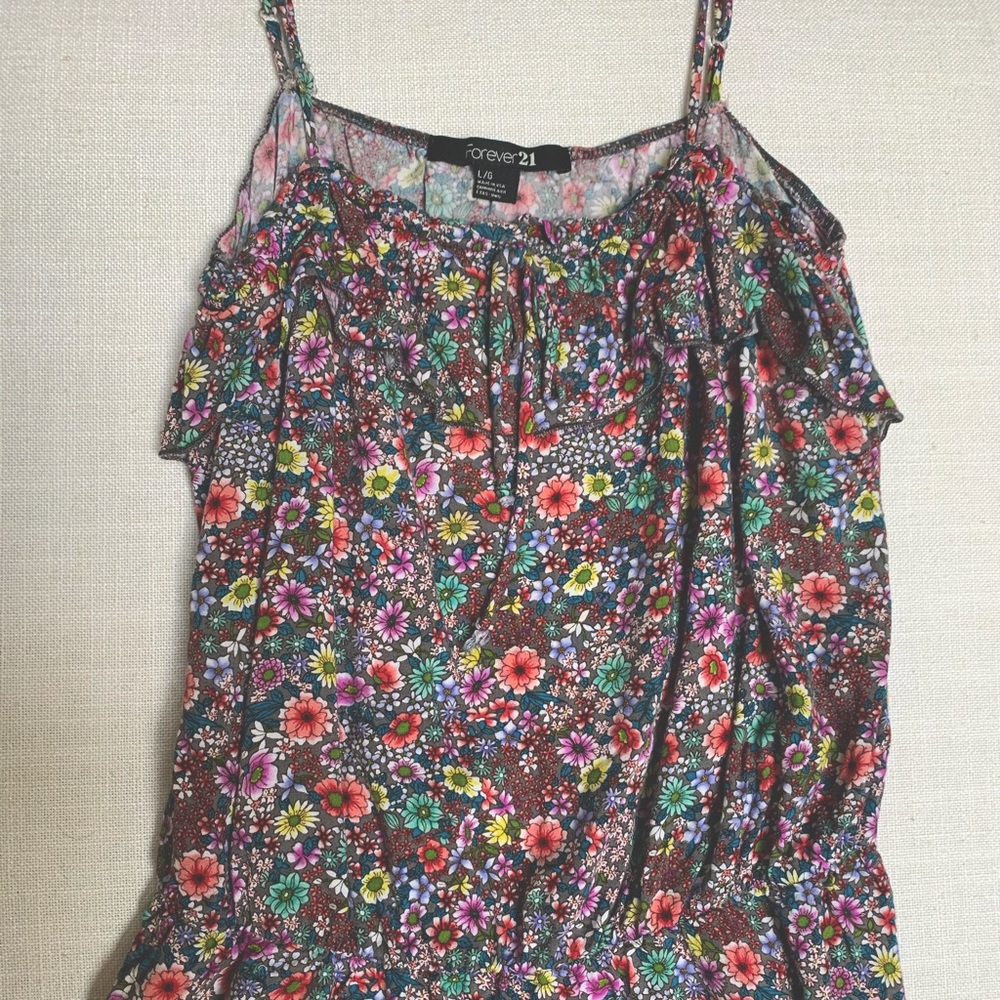 Strappy Floral Top